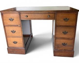 Antique John Wanamaker Desk With Mahogany Veneer
