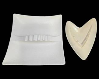 MCM Boomerang  Royal Haeger Ceramic Ashtrays