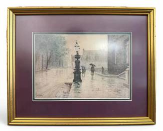 The Fountain Paul Sawyier Framed Art Print