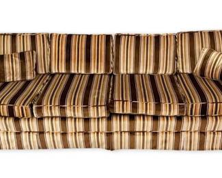 1970s Striped Velvet Sofa By Town  Country