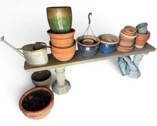 Flower Pots  Watering Can