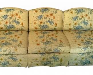 Floral Patterned Fabric Sofa