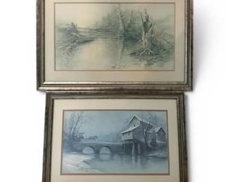 Sunday Morning  Reflecting Sycamores Ben Hampton Framed Art Prints