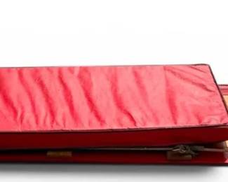 Red Wooden Toboggan Sled