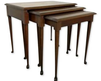 Town  Country Wooden Nesting Side Tables