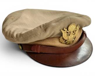WWII U.S. Army Officers Crusher Cap by Luxenberg New York