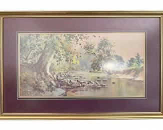 Knights Bridge Paul Sawyier Framed Art Print