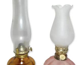 Miniature Glass Oil Lamps