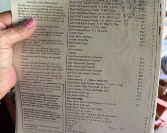 Instructions for metal shed
