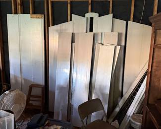 Parts to the shed.
