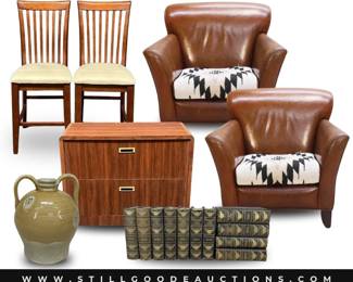 Ethan Allen furniture, fur jackets, sewing machines, serger, baby equipment, lanterns, pet supplies, Christmas trees, Craftsman tools, Sadler teapot, power tools, Christmas decorations, and more!