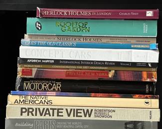 Sherlock Holmes in London, Rooftop Gardens, Cars the Old Classics, Concept Cars, World War I Commemorating the 100th Anniversary, Private New York, Encyclopedia of the Motorcar