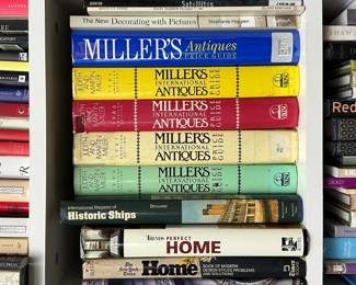 Miller's Antiques Price Guide volumes for 1987, 1987, 1989, 1990; Silent Movies A Picture Quiz Book, The New Decorating With Pictures, Steps & Stairways, Pearl Harbor December 7, 1941 by Scott C.S. Stone