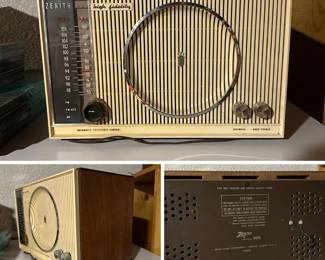 A 1960s vintage Zenith High Fidelity AM/FM tube radio S-53555