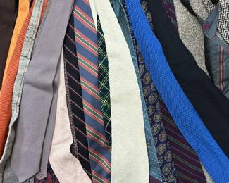 A variety of vintage men's ties