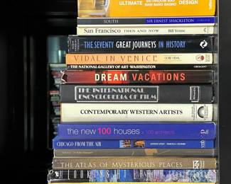 South, by Sir Ernest Shackleton; The Seventy Great Journeys in History; Vidal in Venice; The International Encyclopedia of Film; The Atlas of Mysterious Places