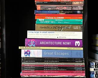 Books on art, culture, architecture, travel, Haiku poetry, military history, interior design, gardening, and more