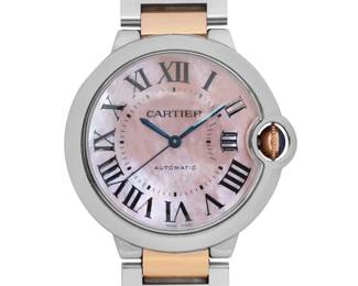 Cartier Ballon Bleu 36mm Rose Gold & Steel Watch