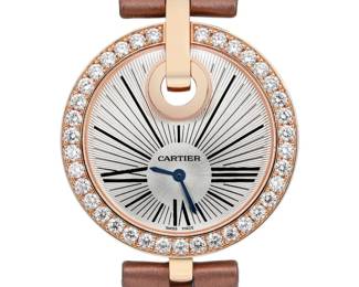 Cartier Captive 18k Rose Gold Diamond Watch