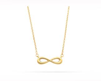 Tiffany & Co. Infinity 18K Yellow Gold Pendant Necklace
