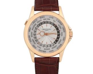 Patek Philippe World Time 18k Rose Gold Watch