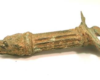 Sotheby's Roman Bronze Handle with Animal Head