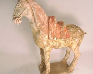 Chinese Sui Dynasty Terracotta Horse Sculpture