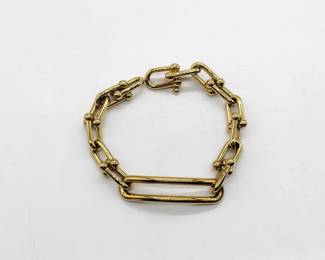 Tiffany & Co. HardWear Long Oval Link 18K Yellow Gold Bracelet