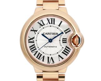 Cartier Ballon Bleu De 33mm Rose Gold Watch