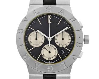 Bvlgari Diagono 18k White Gold Quartz Watch