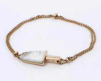 Bulgari Gelati White Mother of Pearl 18K Rose Gold Ice Cream Bracelet