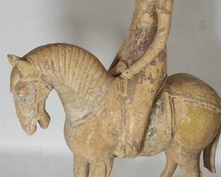Antique Chinese Sui Dynasty Equestrian Statue