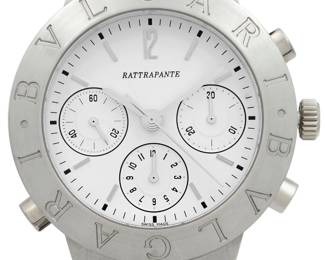 Bvlgari Diagono Platinum Chronograph Watch