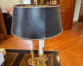 Vintage Stiffel Brass Bouillotte Table Lamp