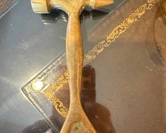 Vintage Brass Hammer Bottle Opener and Ice Pick