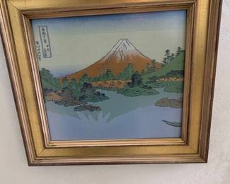 Katsushika Hokusai The Fuji Reflects in Lake Kawaguchi Framed Print