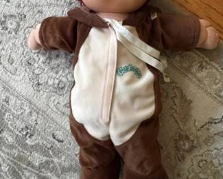 Vintage Cabbage Patch Kid Doll in Brown Bear Costume
