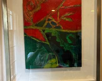 Abstract Expressionist Style Oil Painting,