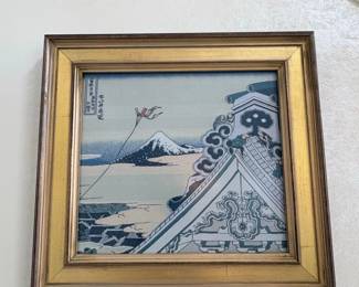 Katsushika Hokusai, Honganji Temple at Asakusa in Edo Reproduction