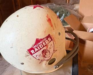 Vintage Willowcreek Raiders High School Football Helmet  Likely s or s