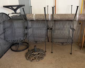 oval patio table with 6 chairs
