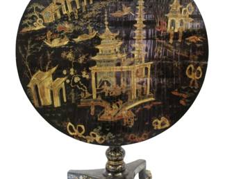 Regency Chinoiserie Tilt Top Table