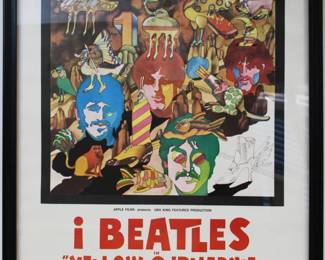 BEATLES YELLOW SUBMARINE FILM POSTER