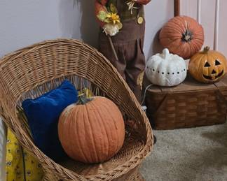 Fall Decor - Wicker Chair