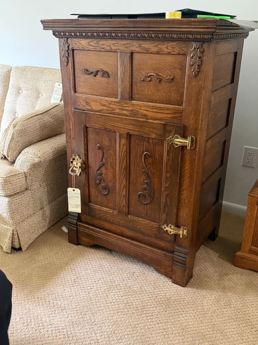 Victorian Icebox/Refrigerator - In very good condition.
