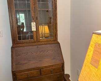 Ethan Allen Writing Desk with Bookcase