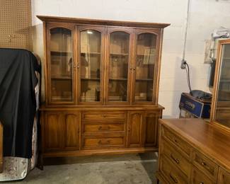 White fine furniture in Melbourne, North Carolina, China, hutch and buffet. From their Lorraine collection.