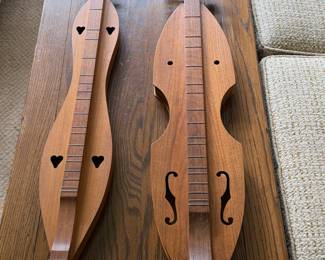 Hourglass and 'Fiddleside' Mountain Dulcimers, Handmade by Peter Vanderwolf