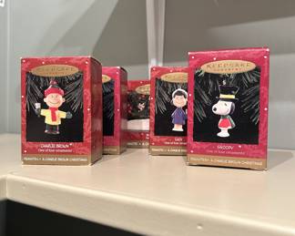 Hallmark Keepsake Ornaments, Peanuts Charlie Brown Christmas set of 4