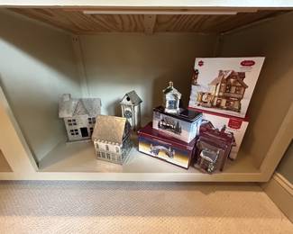 Christmas village houses & accessories, St. Nicholas Square, Dept 56 style